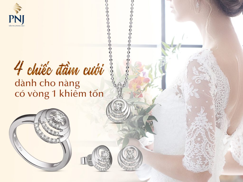4 chiếc đầm cưới dành cho nàng có vòng 1 khiêm tốn 1 4 chiec dam cuoi danh cho nang co vong 1 khiem ton