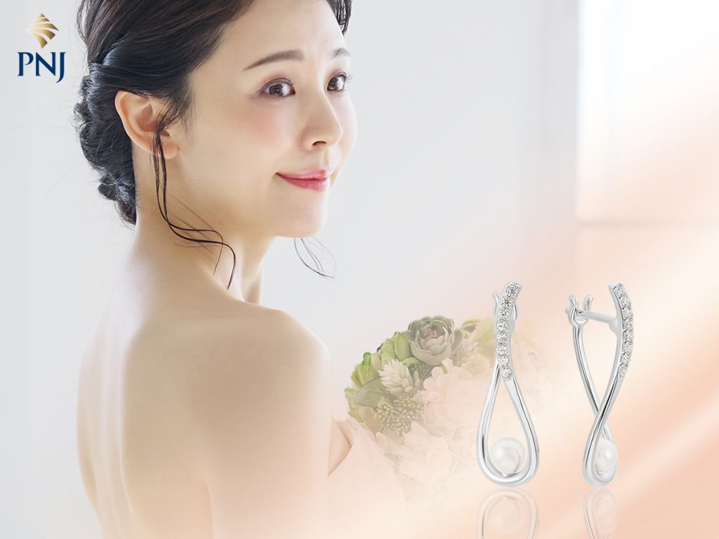 Bi quyet chon bong tai cuoi chuan cho tung kieu toc co dau 4