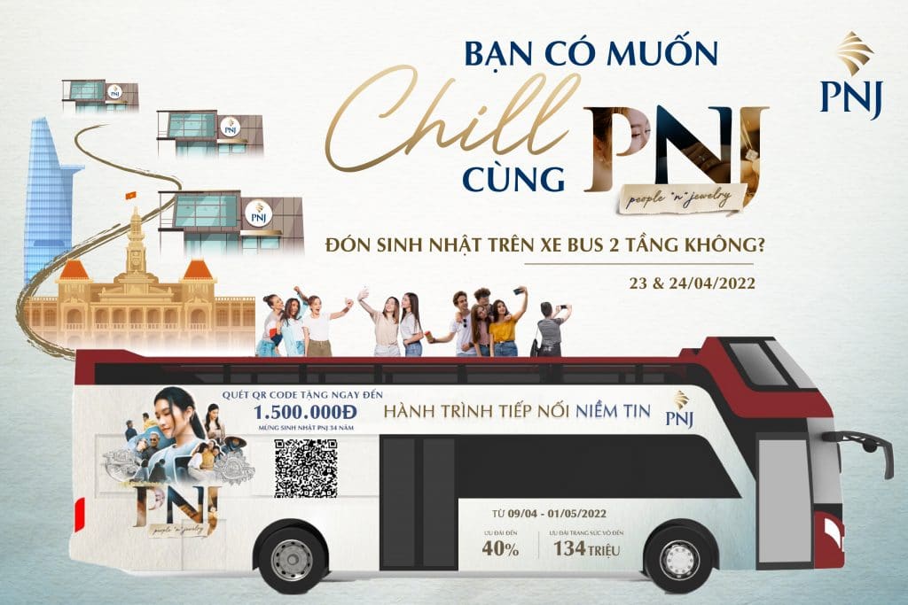 ban co muon chill cung pnj don sinh nhat tren chiec xe bus 2 tang khong