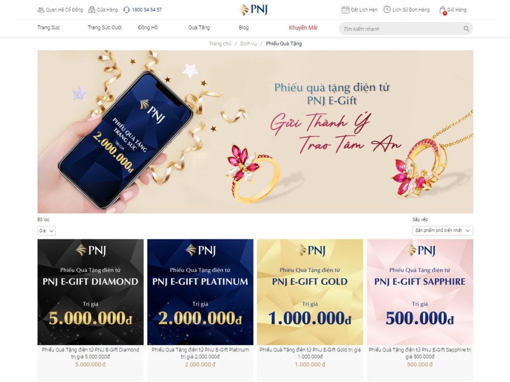 PNJ E-Gift: Món quà ý nghĩa, tiện lợi cho người thân của bạn 50 PNJ E GIFT MON QUA Y NGHIA TIEN LOI CHO NGUOI TH N CUA BAN 1 2
