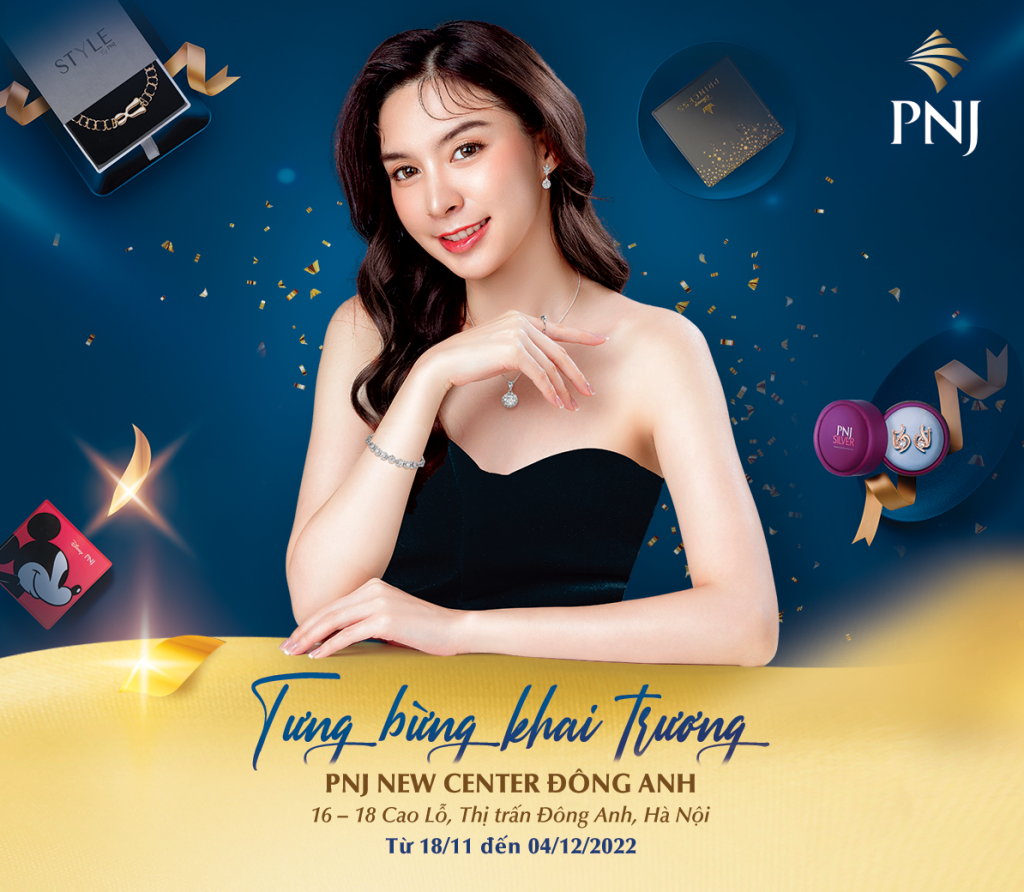 don chao khai truong pnj new center dong anh khong gian mua sam moi