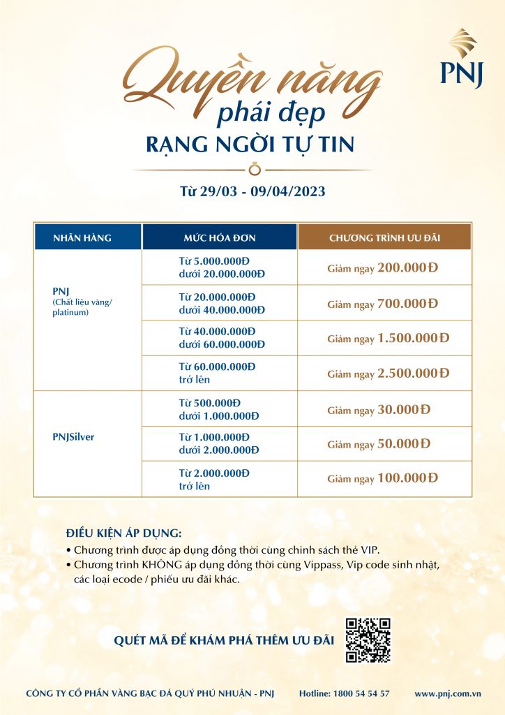 PNJ - QUYỀN NĂNG PHÁI ĐẸP, RẠNG NGỜI TỰ TIN 2 PNJ QUYEN NANG PHAI DEP RANG NGOI TU TIN 2