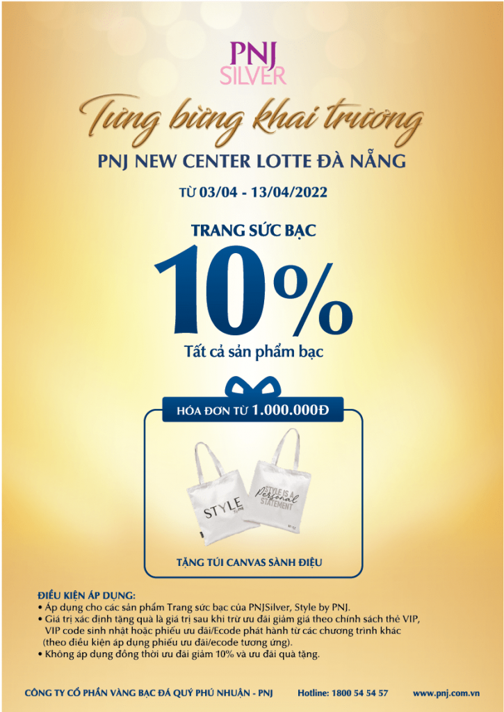 KHÔNG GIAN TRANG SỨC PNJ LOTTE ĐÀ NẴNG ĐÓN DIỆN MẠO MỚI – SÁNG BỪNG ĐẲNG CẤP RIÊNG 5 kt lotte dn 5