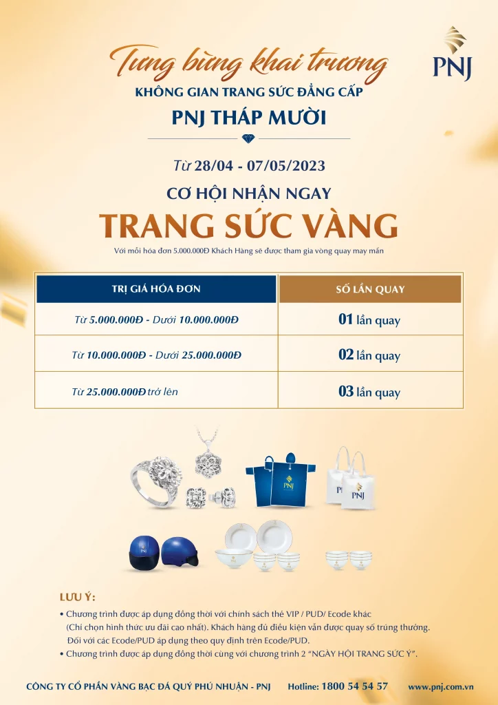 TƯNG BỪNG KHAI TRƯƠNG TTKH PNJ THÁP MƯỜI, NGẬP TRÀN ƯU ĐÃI HẤP DẪN 2 kt dong thap 2