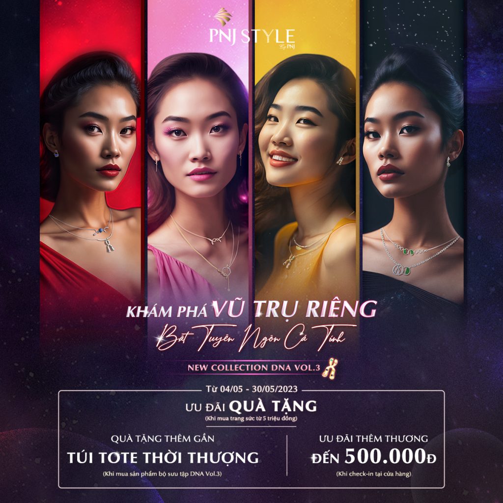 STYLE by PNJ ra mắt BST DNA Vol.3 với bộ ảnh AI chủ đề khám phá vũ trụ cá tính 5 STYLE DNA COLLECTION