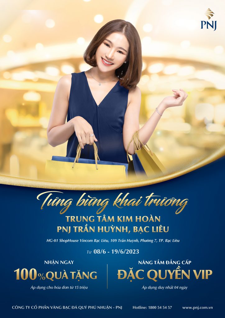 TƯNG BỪNG KHAI TRƯƠNG TRUNG TÂM KIM HOÀN PNJ TRẦN HUỲNH, BẠC LIÊU - NGẬP TRÀN ƯU ĐÃI HẤP DẪN 1 01