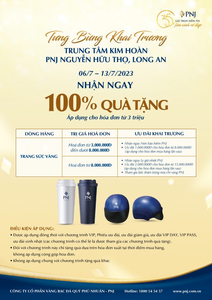 ĐÓN DIỆN MẠO MỚI, 03 TRUNG TÂM KIM HOÀN PNJ TẠI TP. HỒ CHÍ MINH VÀ LONG AN ĐỒNG LOẠT TRAO ƯU ĐÃI 4 04