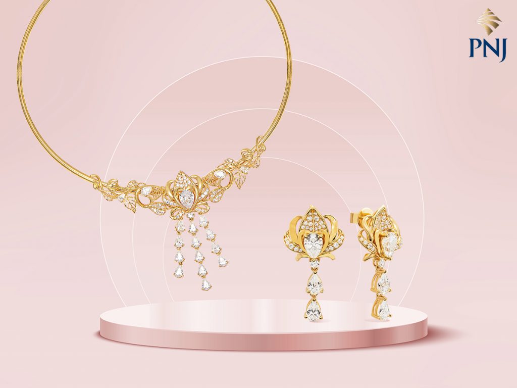 Mê mẩn với bộ trang sức cưới PNJ hiện đại, trang nhã mới nhất 2023 52 Me man voi bo trang suc cuoi PNJ hien dai trang nha moi nhat 2023 3