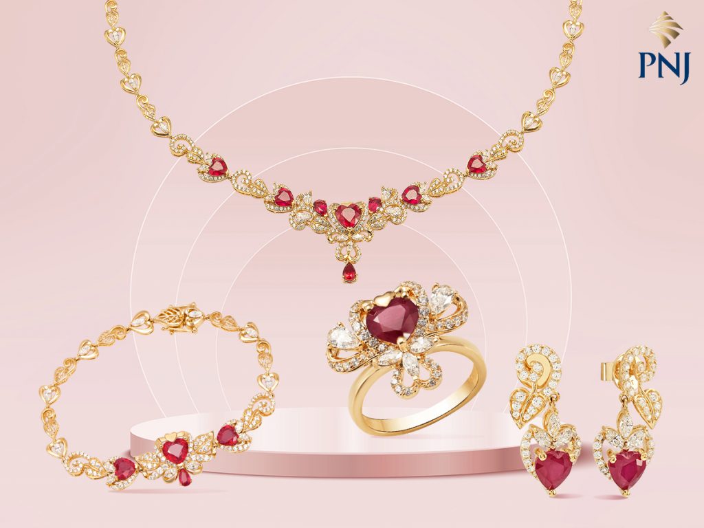 Mê mẩn với bộ trang sức cưới PNJ hiện đại, trang nhã mới nhất 2023 53 Me man voi bo trang suc cuoi PNJ hien dai trang nha moi nhat 2023 4