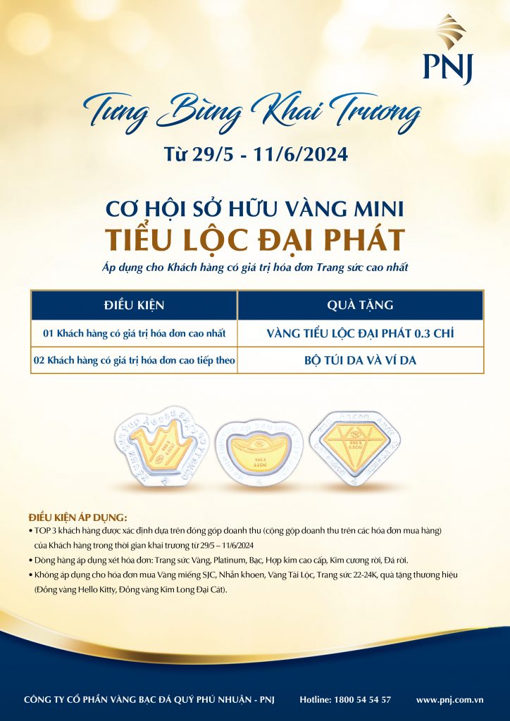 Tưng Bừng Ưu Đãi Khai Trương PNJ 271 Trần Hưng Đạo, Đông Ba, Huế 3 Hinh 3