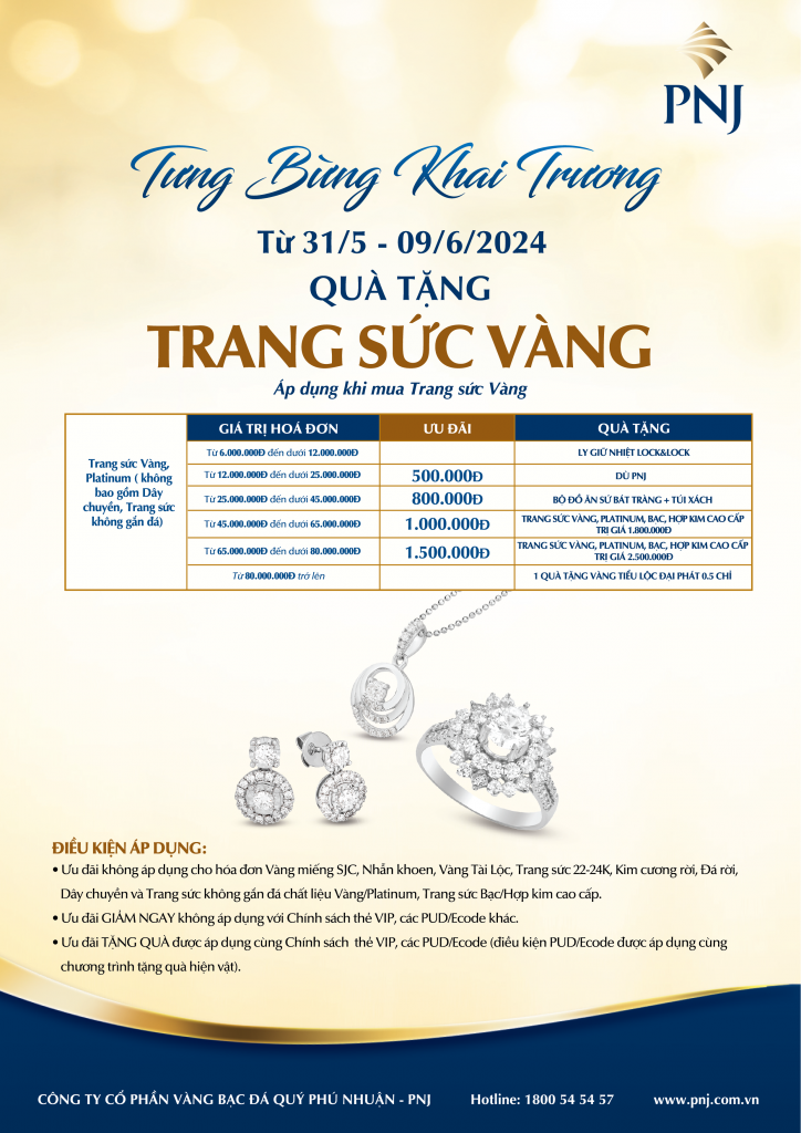 Rộn Ràng Ưu Đãi Khai Trương PNJ 05 Mẹ Suốt, P. Đồng Hải, Tp. Đồng Hới, Quảng Bình 2 Hinh anh 2