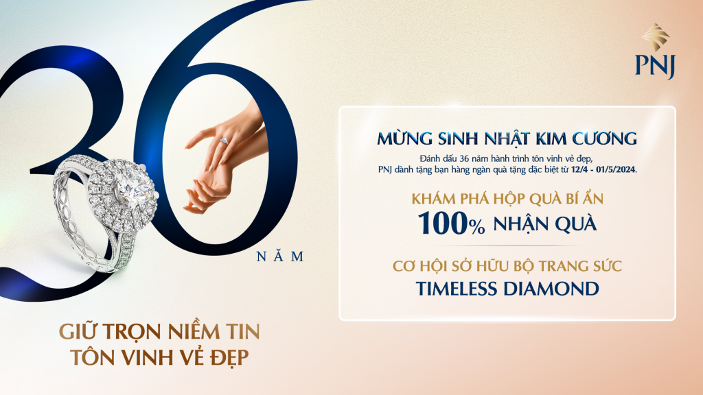 Chúc Mừng Khách Hàng Nhận Giải Chương Trình Sinh Nhật PNJ 36 Năm 1 HINH 1