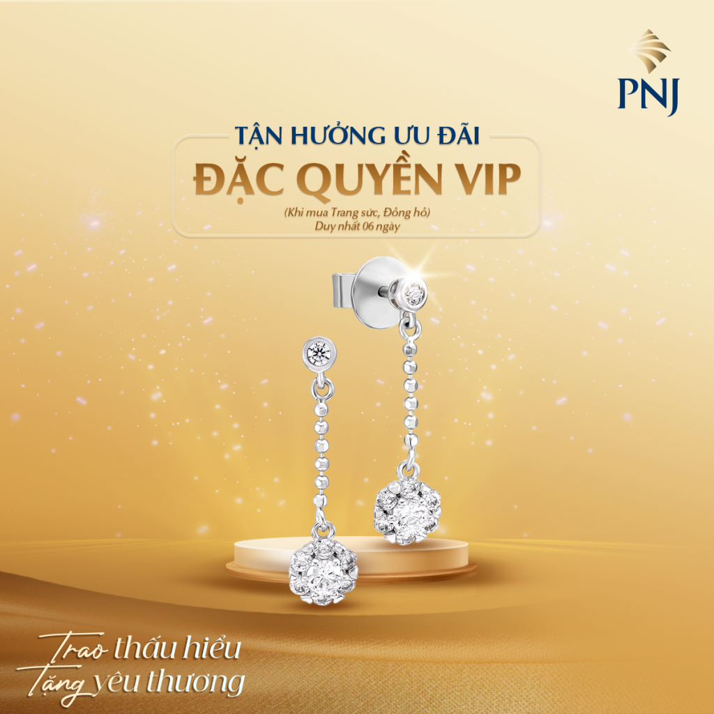 Ngàn Ưu Đãi Cùng PNJ Mừng 20/10: Trao Thấu Hiểu, Tặng Yêu Thương 2 Scheme dac quyen VIP