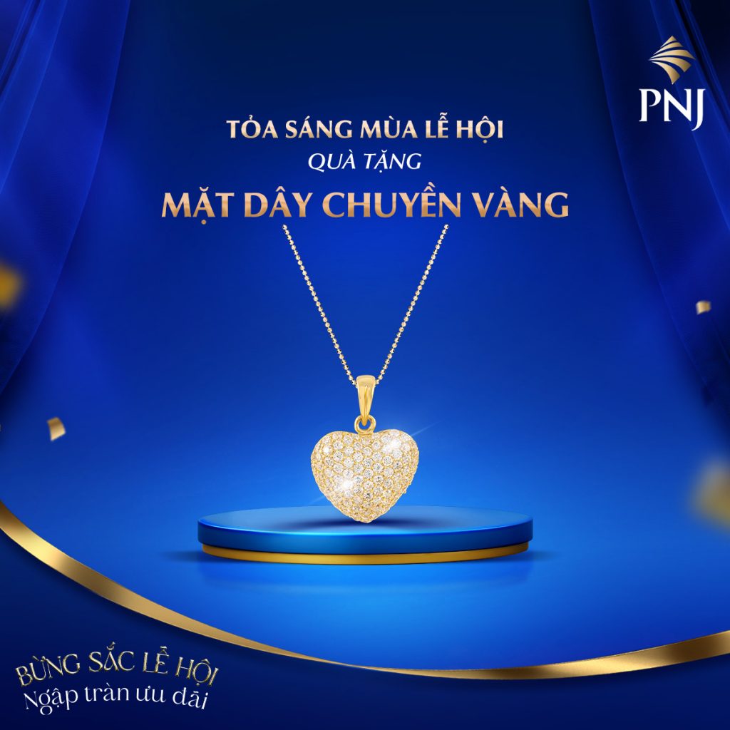Săn Ưu Đãi Siêu Hời, Rạng Ngời Mùa Lễ Hội Cùng Trang Sức PNJ 2 DAY CHUYEN VANG