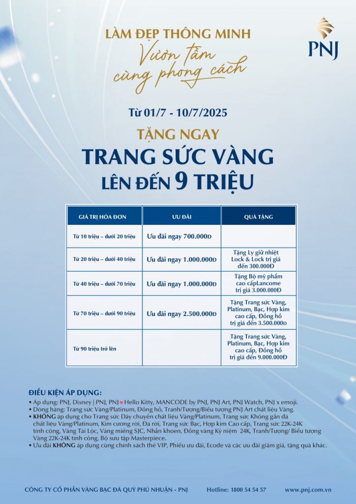 Làm Đẹp Thông Minh, Vươn Tầm Cùng Phong Cách, Rộn Ràng Chào Hè Tháng 7 Với PNJ 1 Hinh 1