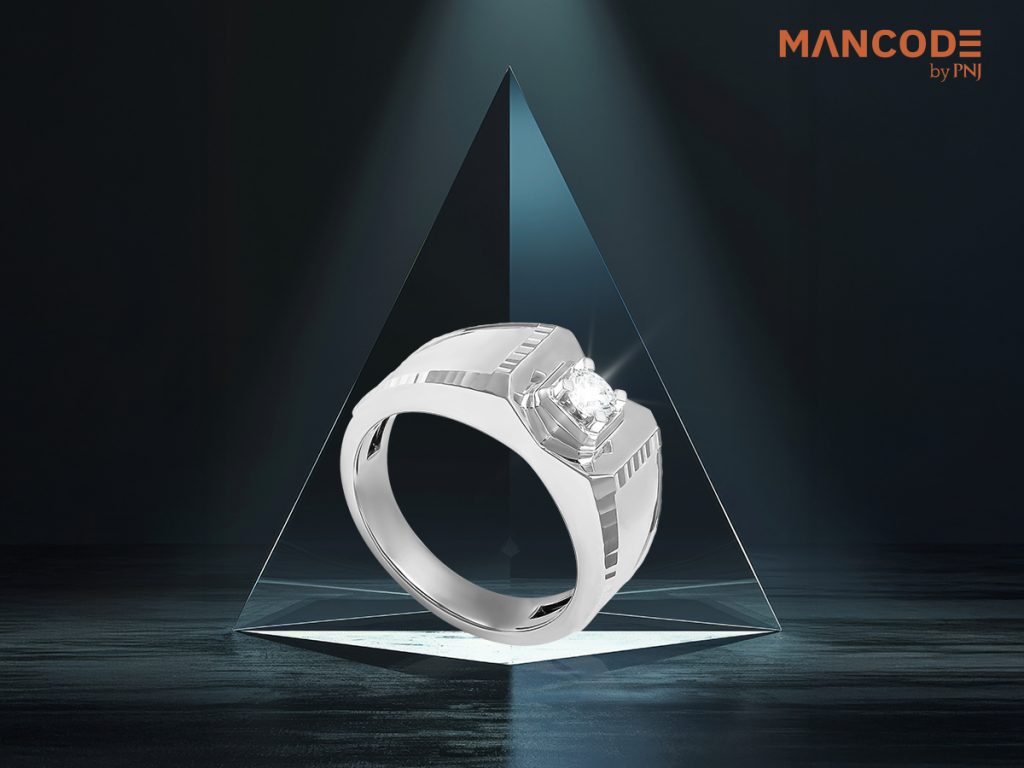 Thể hiện bản lĩnh cùng 4 mẫu nhẫn nam kim cương mới nhất 2025 từ MANCODE by PNJ 1 gndd00w006133