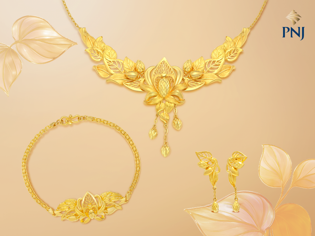 Khám phá 2 bộ trang sức cưới 24K ý nghĩa dành cho cô dâu trong mùa cưới 2025 1 trau cau