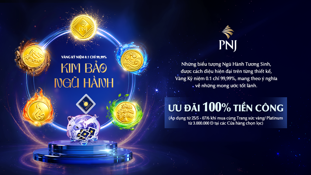 PNJ RA MẮT BST VÀNG KỶ NIỆM 0.1 CHỈ 99,99% KIM BẢO NGŨ HÀNH 1 banner 1024x576 1 1