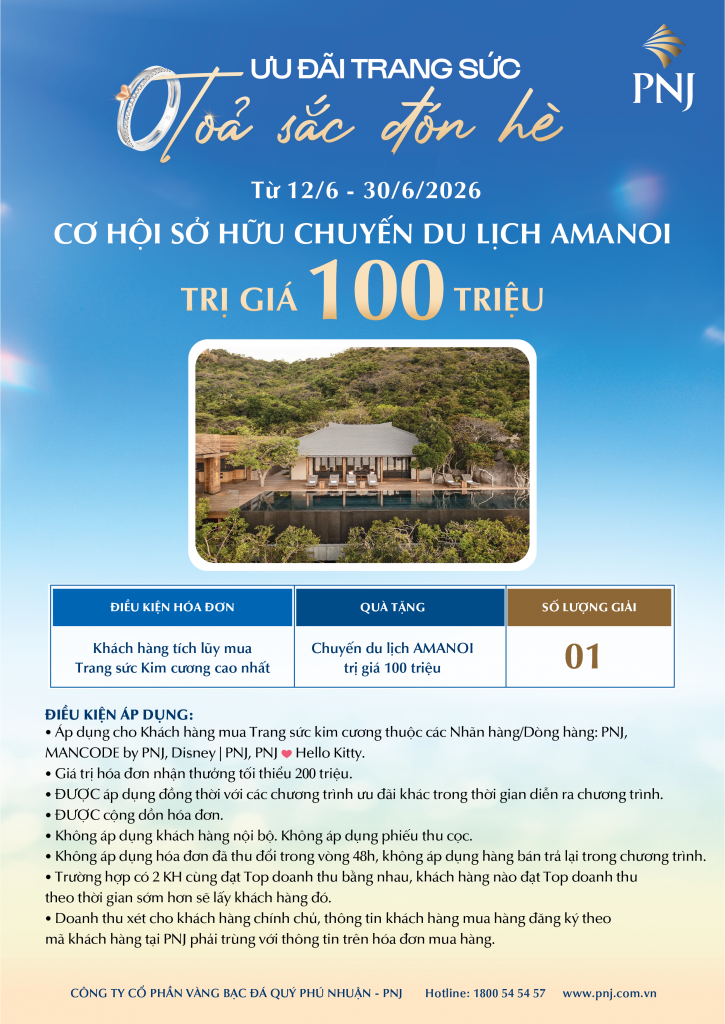 Ưu Đãi Trang Sức, Lấp Lánh Đón Hè Cùng PNJ 5 03 2