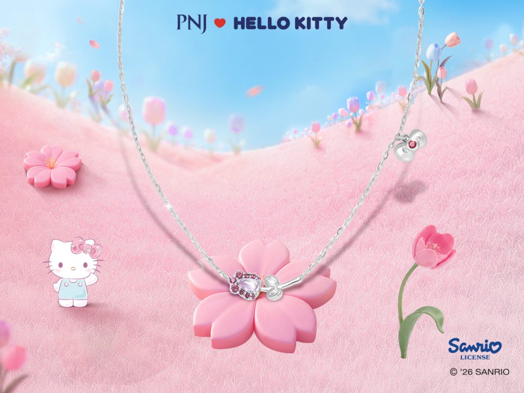 Khám Phá BST It's Blooming Time: Bừng Sắc Ngọt Ngào Cùng PNJ ❤️ Sanrio 2 kham pha bst its blooming time bung sac ngot ngao cung pnj sanrio 01