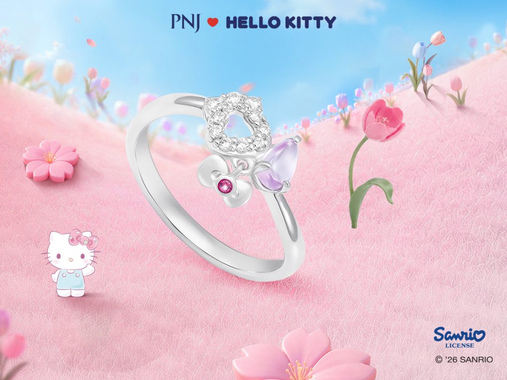 Khám Phá BST It's Blooming Time: Bừng Sắc Ngọt Ngào Cùng PNJ ❤️ Sanrio 1 kham pha bst its blooming time bung sac ngot ngao cung pnj sanrio