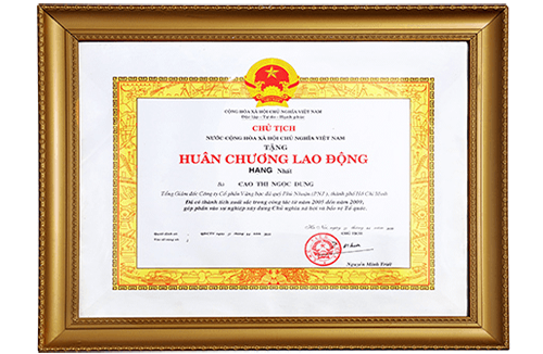 HUÂN CHƯƠNG LAO ĐỘNG HẠNG NHẤT