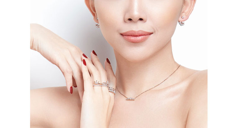 Nhẫn bạc PNJSilver My Princess đính đá chất lượng chính hãng | pnj.com.vn