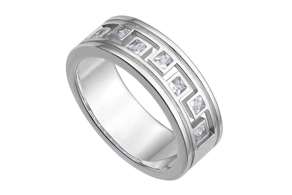 Trang sức bạc cao cấp: Nhẫn bạc nam khắc chữ giành cho phái mạnh